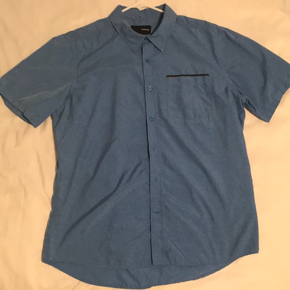 Hurley/Nike lightweight short sleeve button up L - Picture 1 of 4